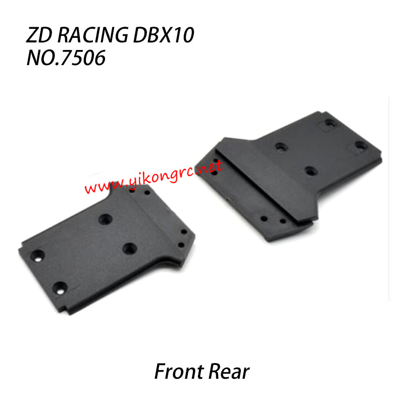 ZD Racing DBX10 RC Car Parts Front Rear Bottom Plate 7506