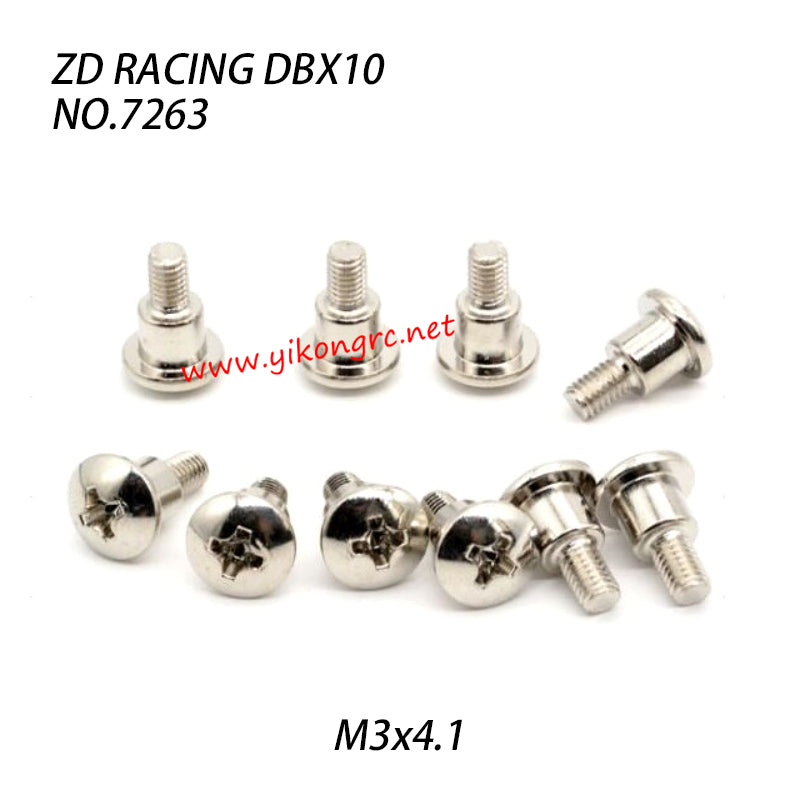 ZD Racing DBX10 RC Car Parts M3x4.1 Screw Rod 7263