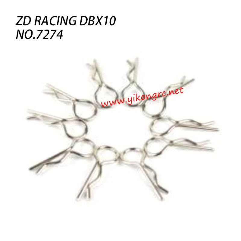 ZD Racing DBX10 RC Car Parts R Pin set 7274
