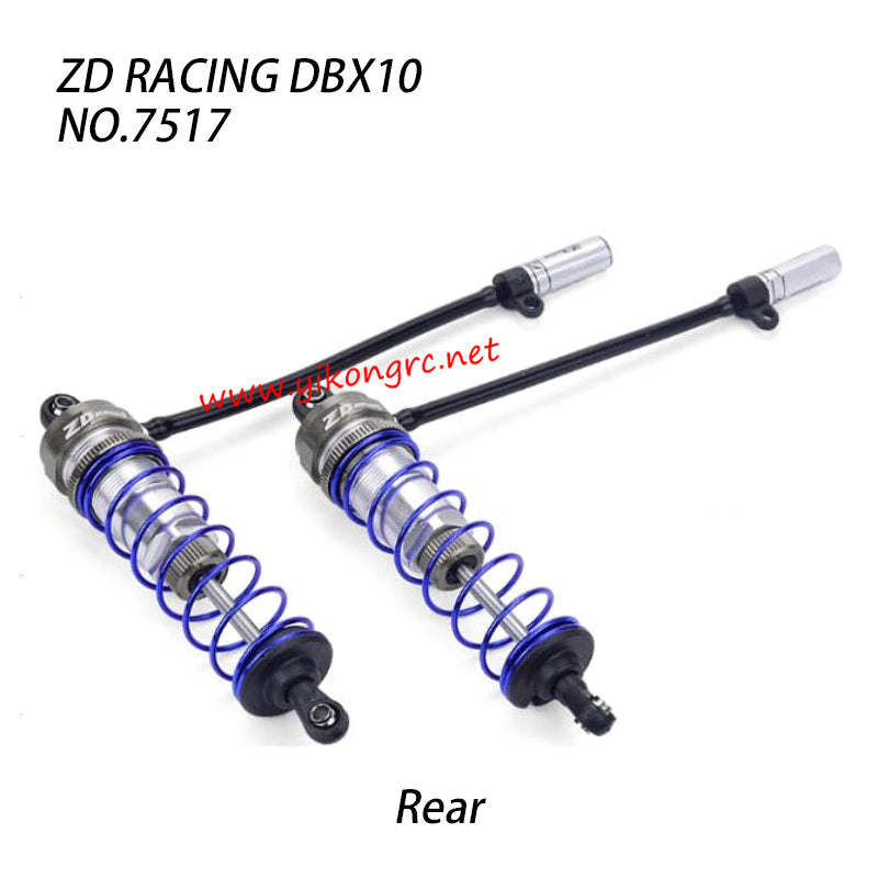 ZD Racing DBX10 RC Car Parts Rear Shock set 7517