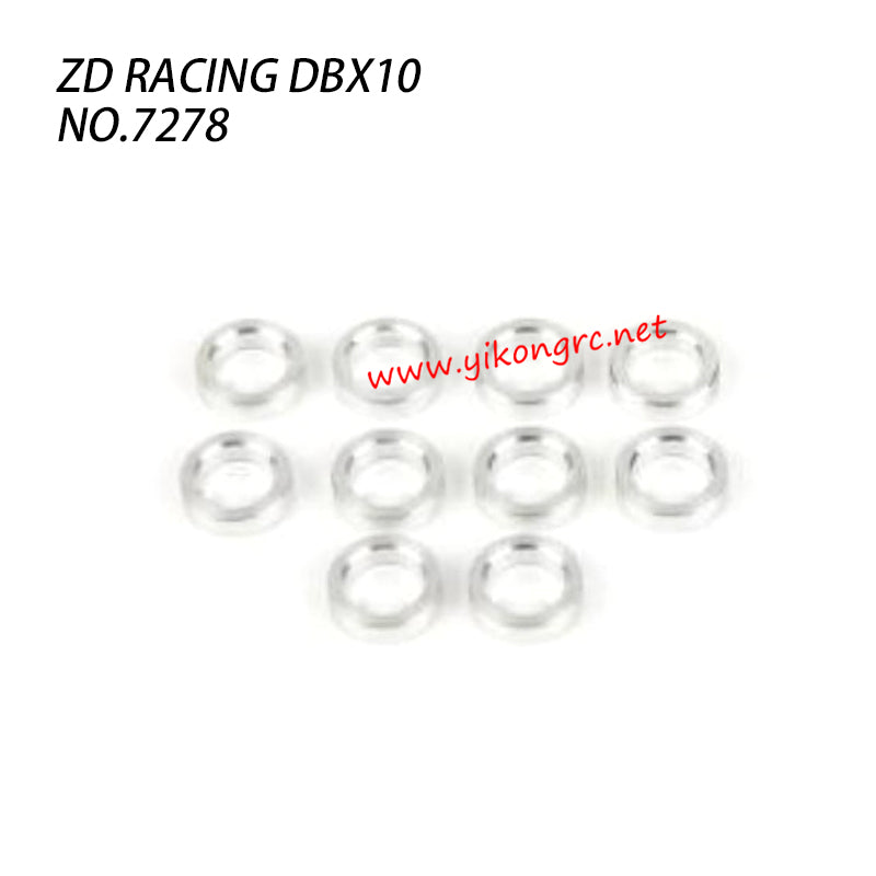 ZD Racing DBX10 RC Car Parts Rear Wheel Shaft Washers 7278