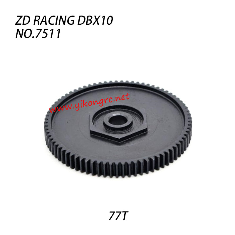 ZD Racing DBX10 RC Car Parts Steel reduction gear 77T 7511
