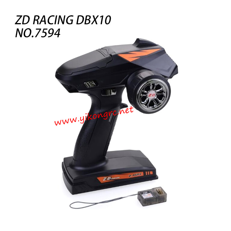ZD Racing DBX10 RC Truck Parts Brushless 2.4Ghz 4 Channel Radio with receiver 7594