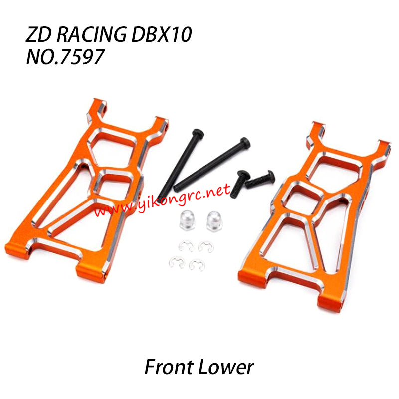 ZD Racing DBX10 RC Truck Parts Front Lower Swing Arm 7597 front
