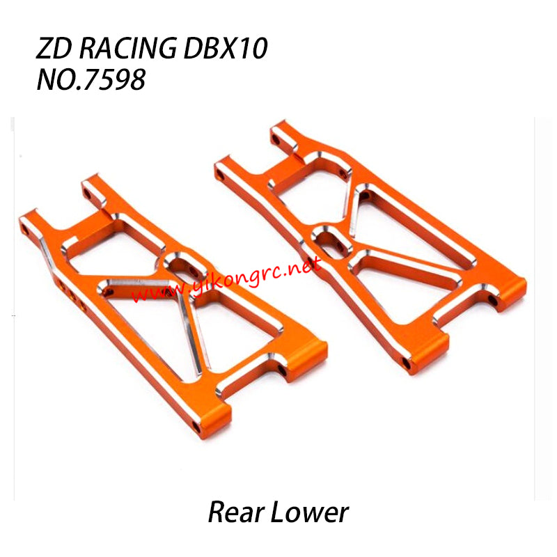 ZD Racing DBX10 RC Truck Parts Rear Lower Swing Arm 7598 left