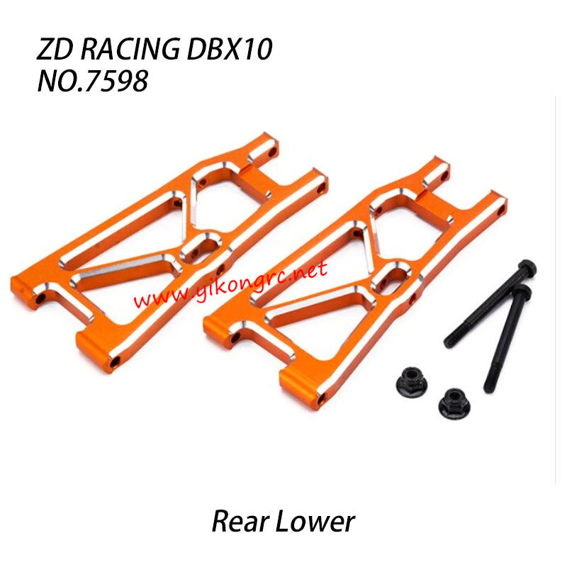 ZD Racing DBX10 RC Truck Parts Rear Lower Swing Arm 7598 right