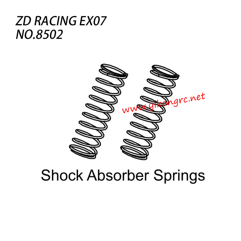 ZD Racing EX-07 Parts Shock Absorber Springs 8502