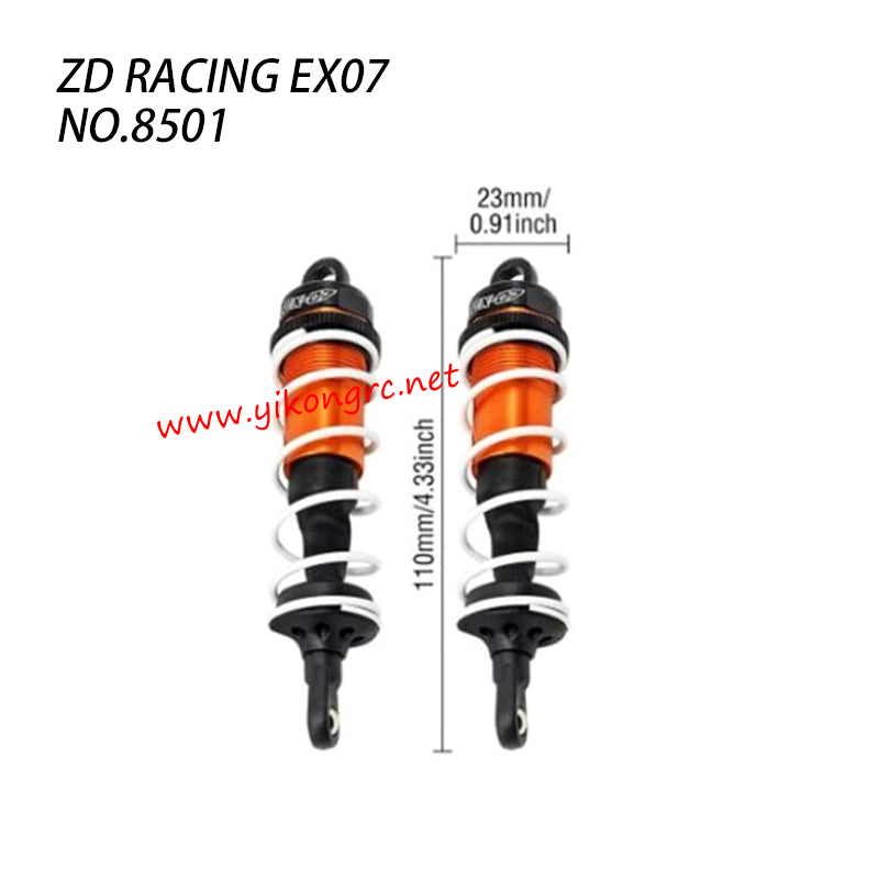 ZD Racing EX-07 Parts Shock Absorbers 8501 size