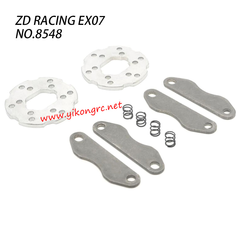 ZD Racing EX07 RC Truck Parts Brake Disc and Pad Set 8548 front