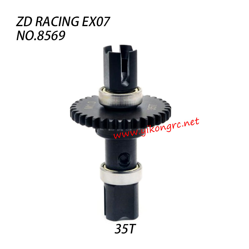 ZD Racing EX07 RC Truck Parts Center Spool Gear Set 35T M1.0 8569