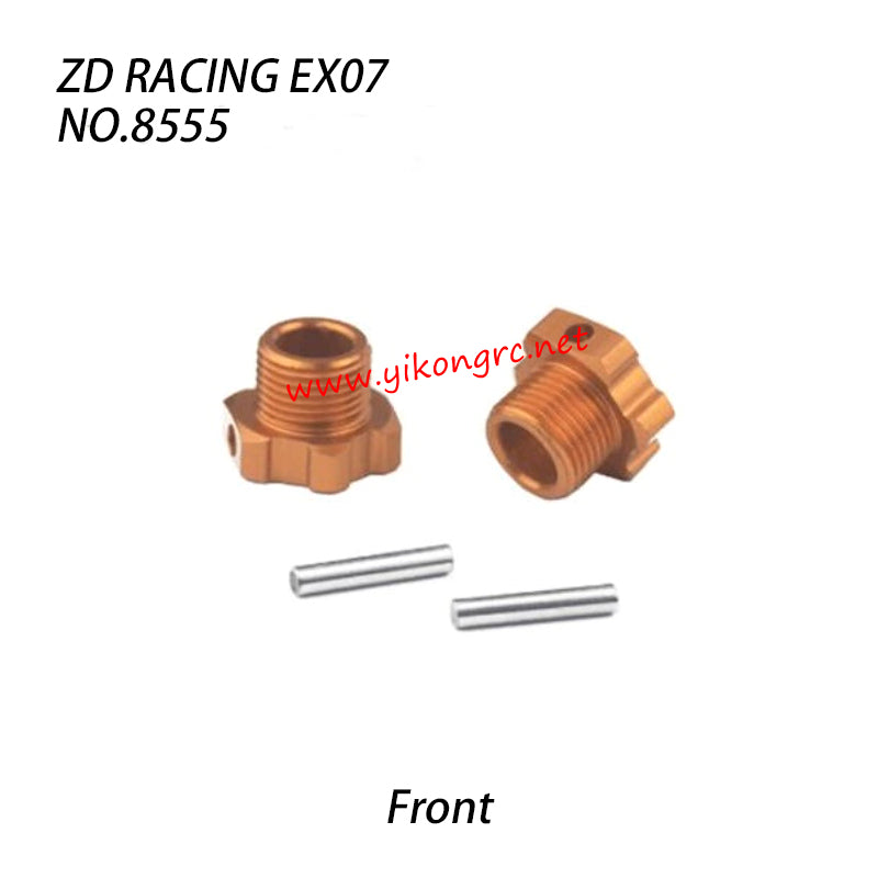 ZD Racing EX07 RC Truck Parts Front Wheel Hub 8555