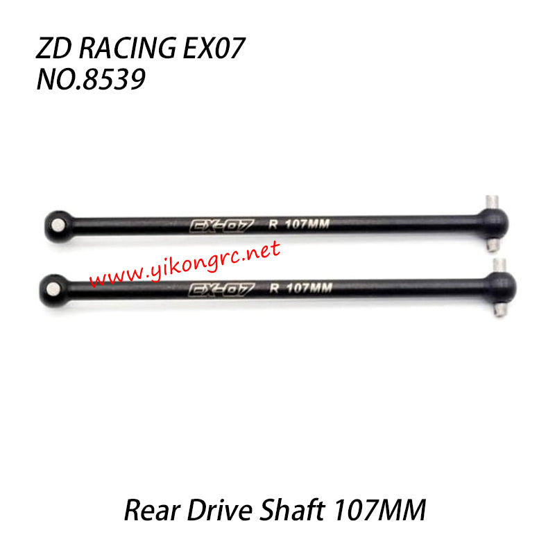 ZD Racing EX07 RC Truck Parts Rear Drive Shaft 107MM 8539