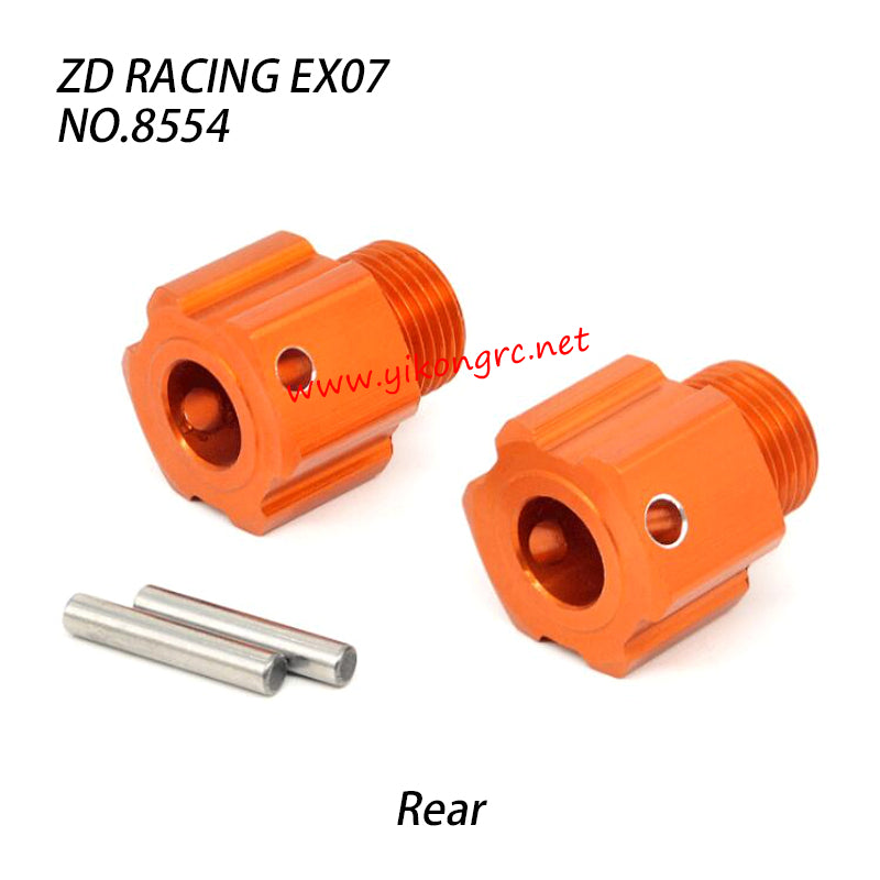 ZD Racing EX07 RC Truck Parts Rear Wheel Hub 8554 front