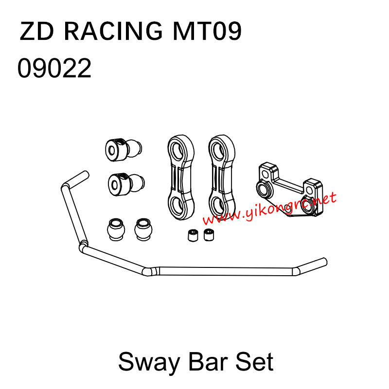 ZD Racing MT09 RC Car Parts 09022 Sway Bar Set