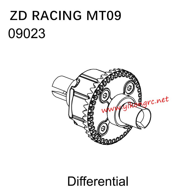 ZD Racing MT09 RC Car Parts 09023 Differential