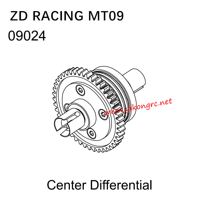 ZD Racing MT09 RC Car Parts 09024 Center Differential
