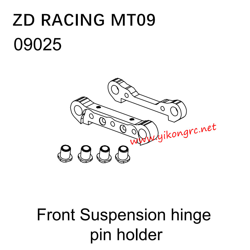 ZD Racing MT09 RC Car Parts 09025 Front Suspension hinge pin holder