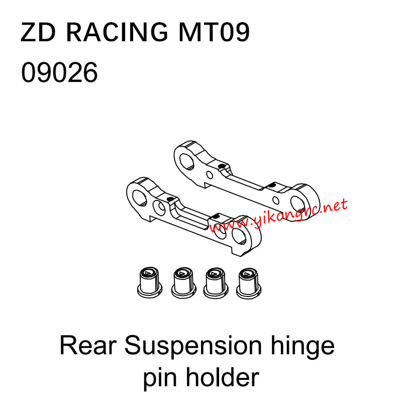 ZD Racing MT09 RC Car Parts 09026 Rear Suspension hinge pin holder