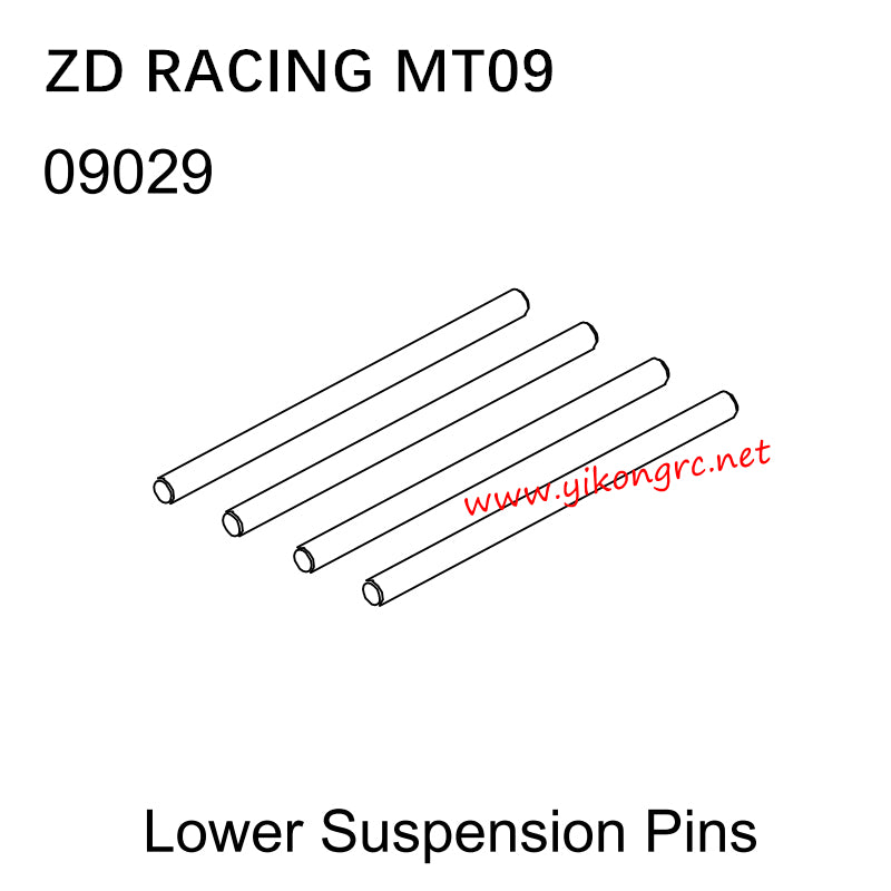 ZD Racing MT09 RC Car Parts 09029 Lower Suspension Pins