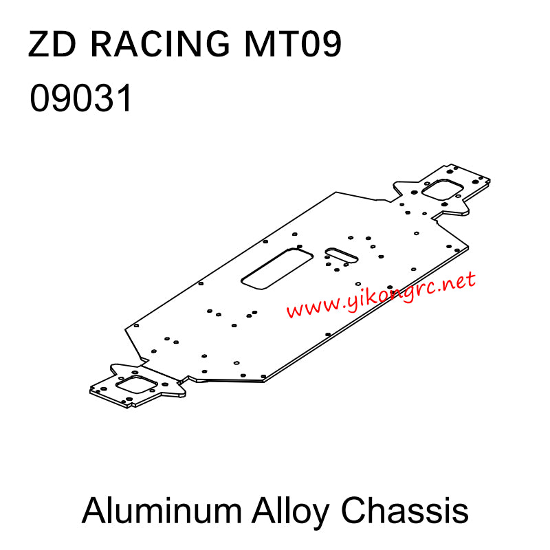 ZD Racing MT09 RC Car Parts 09031 Aluminum Alloy Chassis