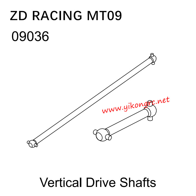 ZD Racing MT09 RC Car Parts 09036 Vertical Drive Shafts