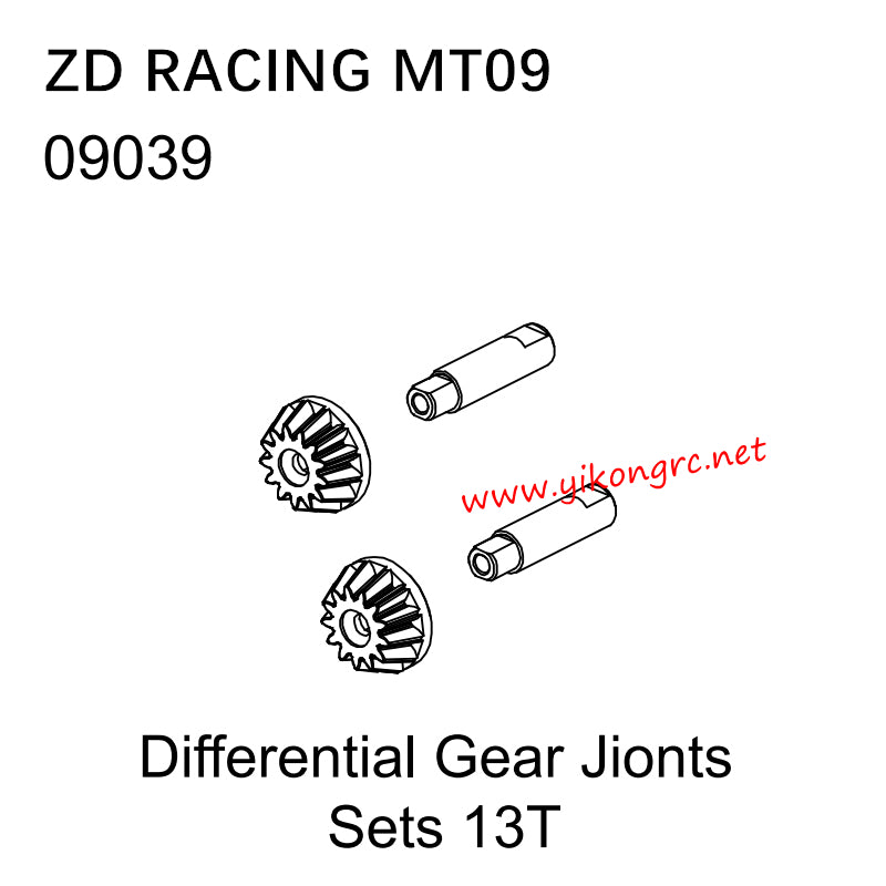 ZD Racing MT09 RC Car Parts 09039 Differential Gear Jionts Sets 13T