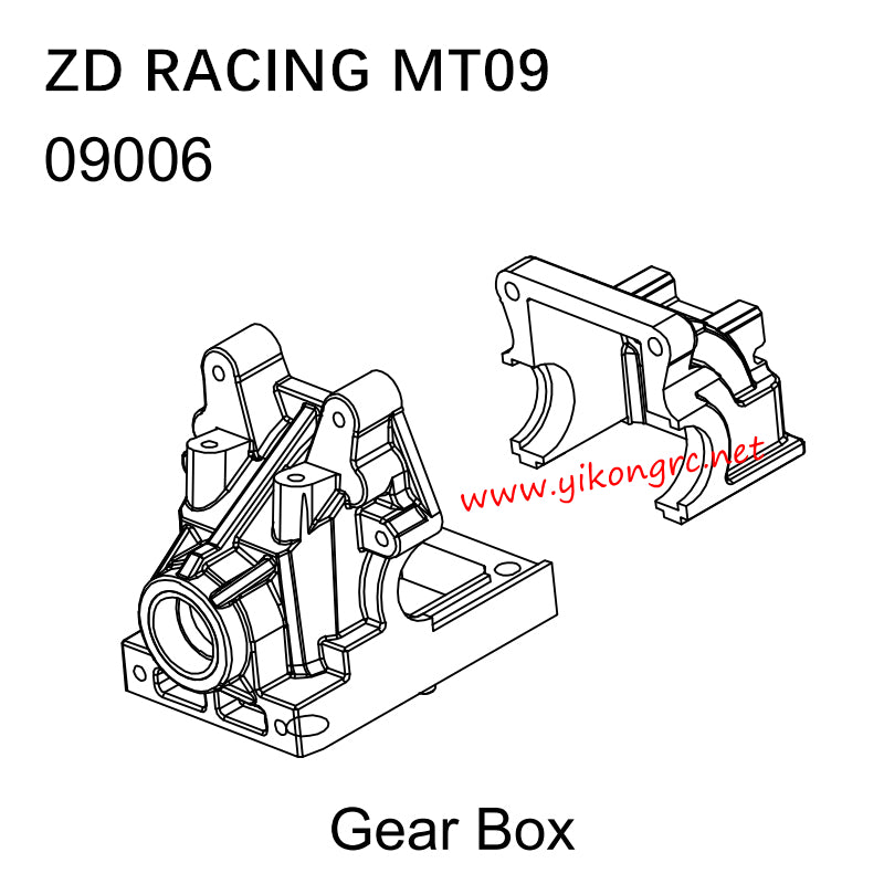 ZD Racing MT09 RC Truck Parts 09006 Gear Box