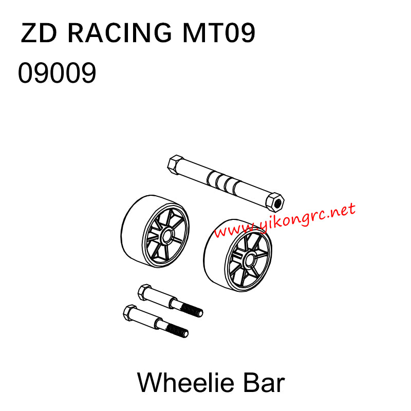ZD Racing MT09 RC Truck Parts 09009 Wheelie Bar