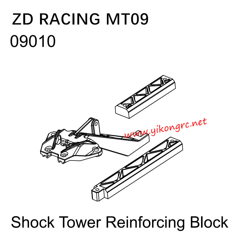 ZD Racing MT09 RC Truck Parts 09010 Shock Tower Reinforcing Block