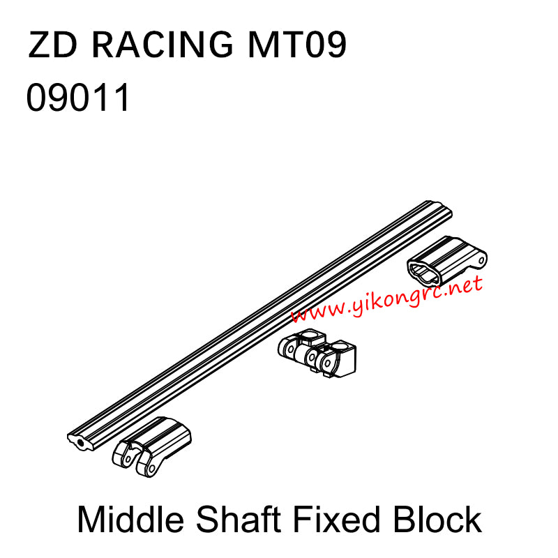 ZD Racing MT09 RC Truck Parts 09011 Middle Shaft Fixed Block