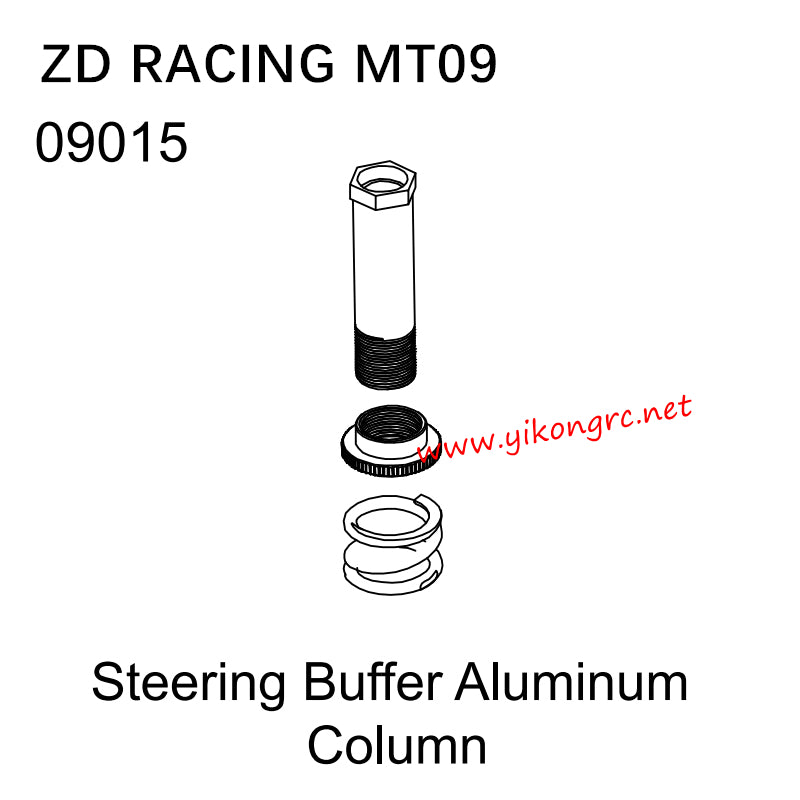 ZD Racing MT09 RC Truck Parts 09015 Steering Buffer Aluminum Column