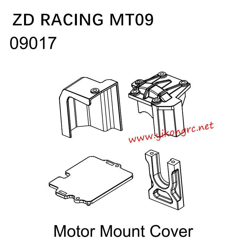 ZD Racing MT09 RC Truck Parts 09017 Motor Mount Cover