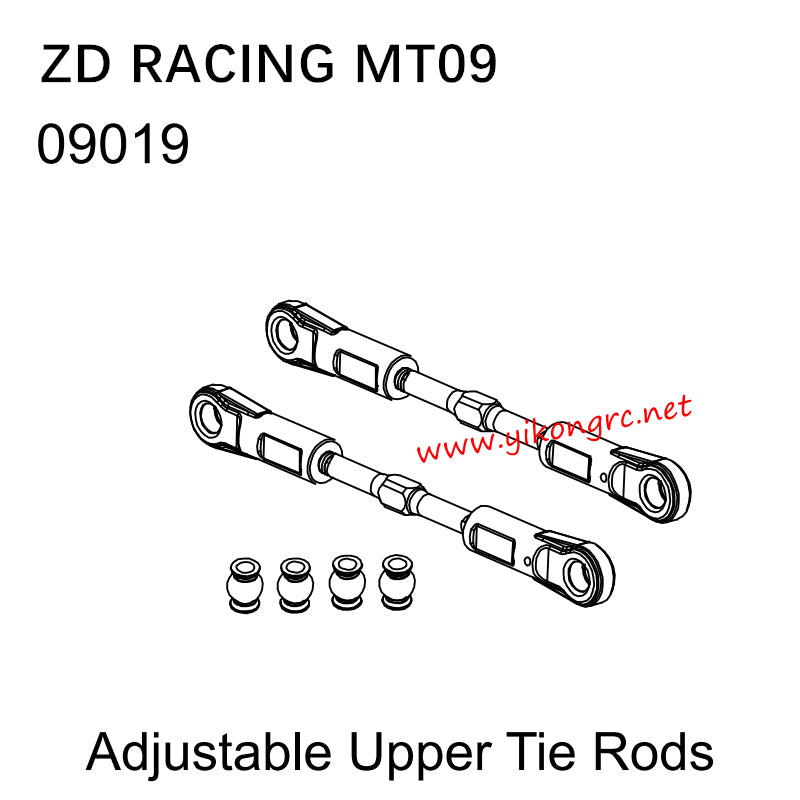 ZD Racing MT09 RC Truck Parts 09019 Adjustable Upper Tie Rods