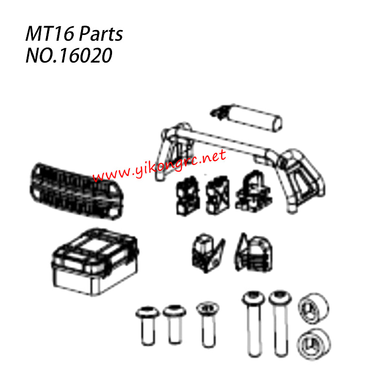 ZD Racing MT16 Parts Car Shell Decoration Components 16020