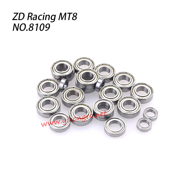 ZD Racing MT8 Pirates3 1/8 RC Car Parts Complete Bearings Set 8109