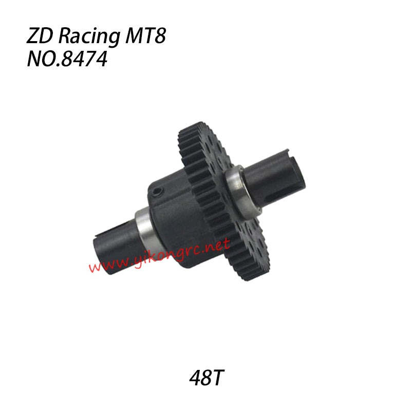 ZD Racing MT8 Pirates3 Monster Truck Parts 48T Centrer Differential Complete 8474 2