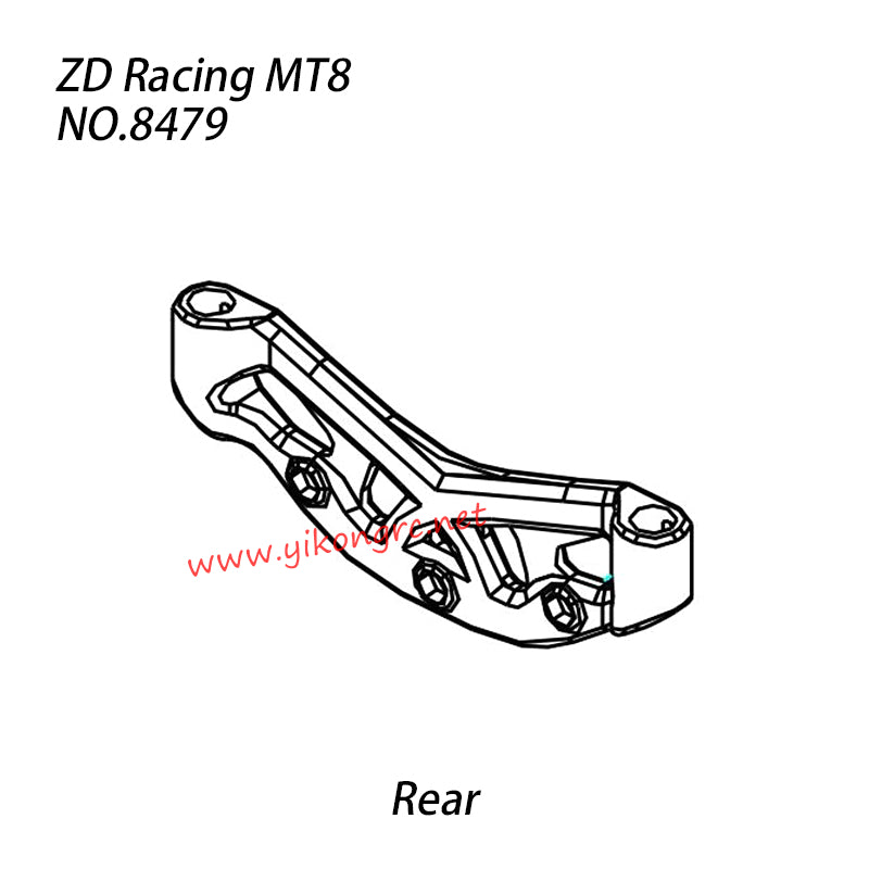 ZD Racing MT8 Pirates3 Monster Truck Parts Rear Body Stents 8479