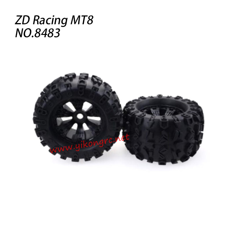 ZD Racing MT8 Pirates3 Monster Truck Parts Wheels 8483