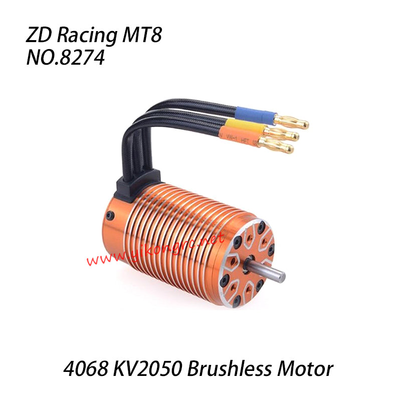 ZD Racing MT8 Pirates3 Parts 4068 KV2050 Brushless Motor 8274