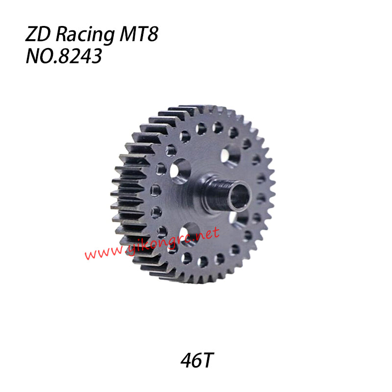 ZD Racing MT8 Pirates3 Parts 46T Decelerating Spur Gear CNC 8243