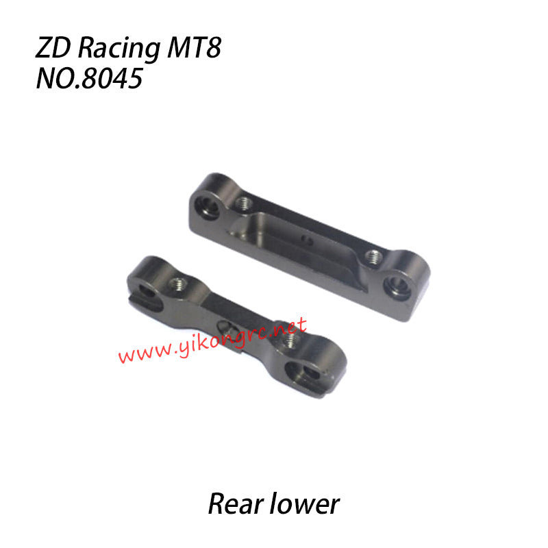 ZD Racing MT8 Pirates3 Parts Rear lower suspension Bracket mounts CNC 8045