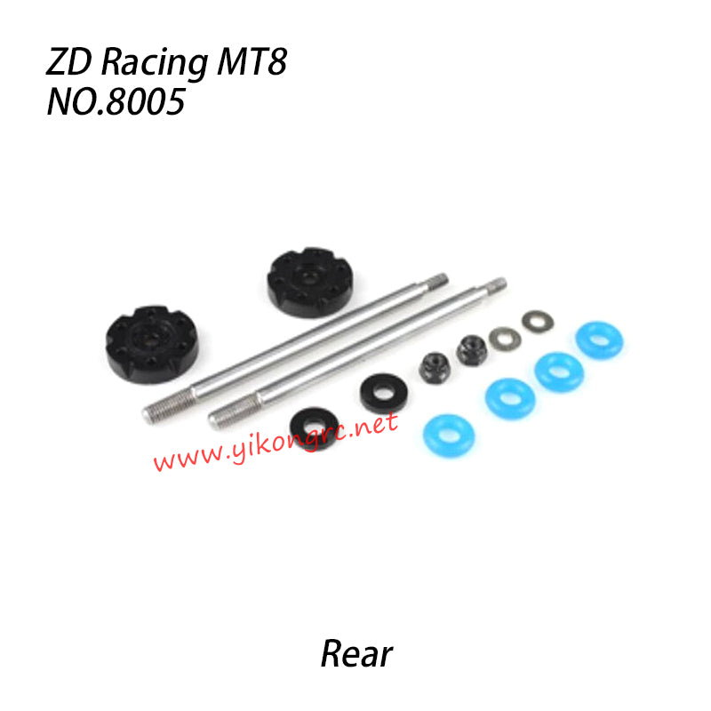 ZD Racing MT8 Pirates3 Parts Rear shock shaft set 8005