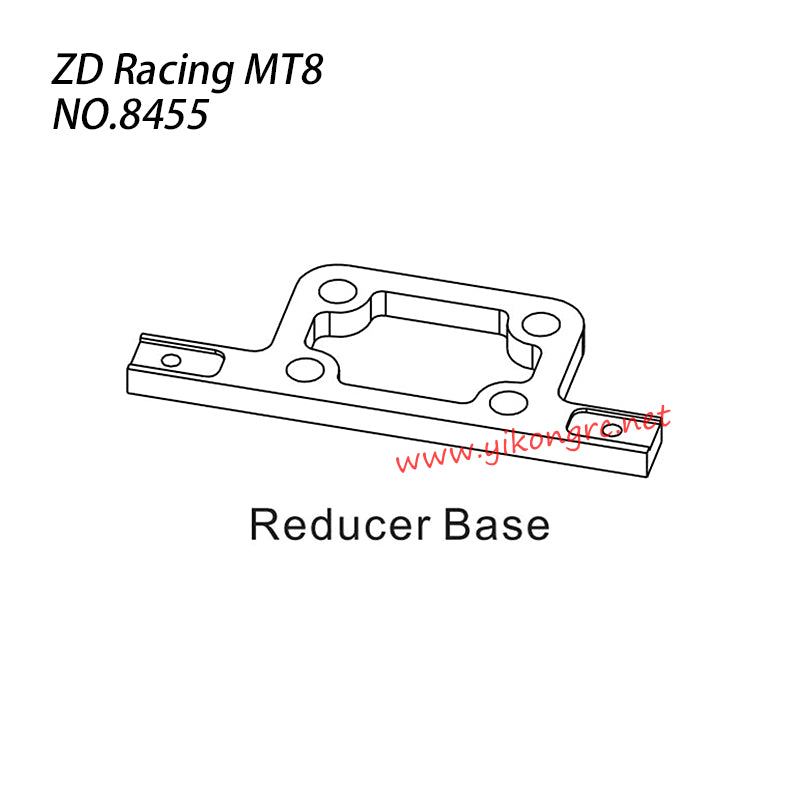 ZD Racing MT8 Pirates3 Parts Reducer Base 8455