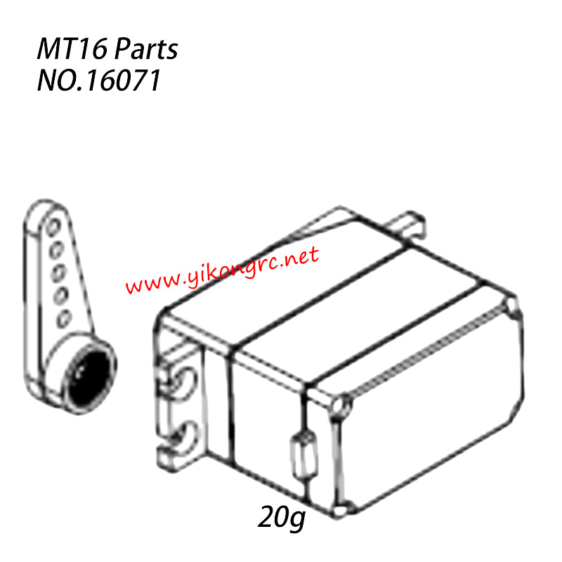 ZD Racing MT 16 RC Car Parts 20G Fully Waterproof Metal Gear Servo 16071