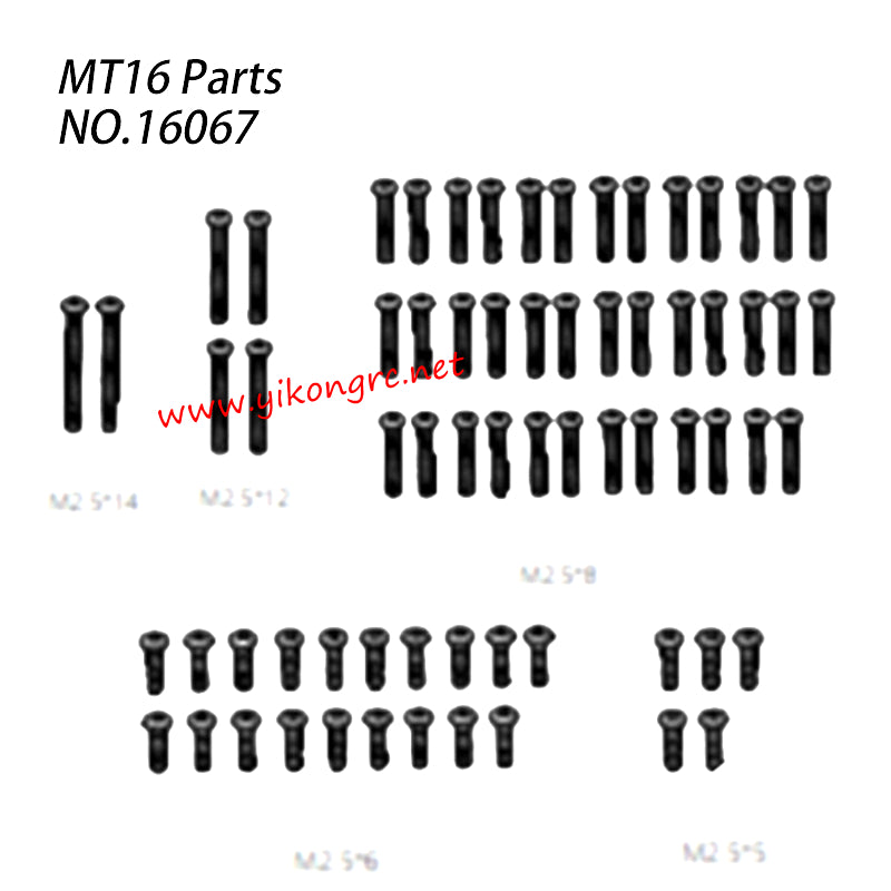 ZD Racing MT 16 RC Car Parts Pan Head Screw 16067