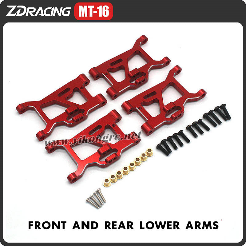 ZD Racing MT 16 RC Car Upgrade Parts Front And Rear Lower Arms 2pairs