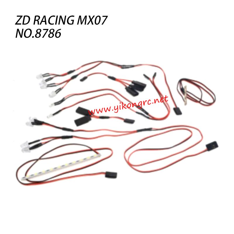 ZD Racing MX-07 Parts Tail Lights 8786