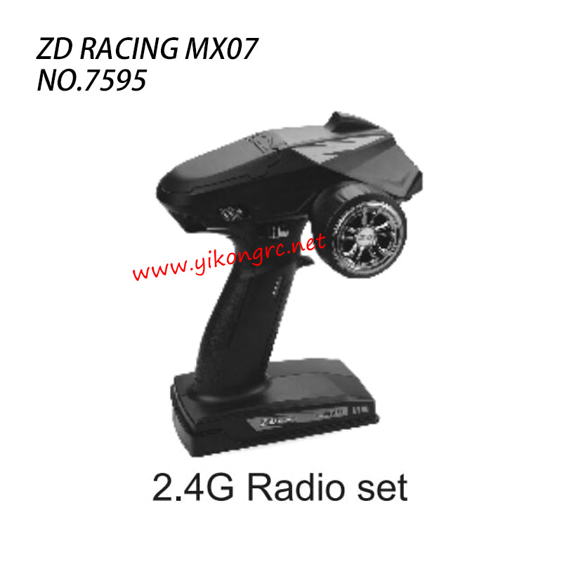 ZD Racing MX07 Parts  2.4G Radio Set 7595