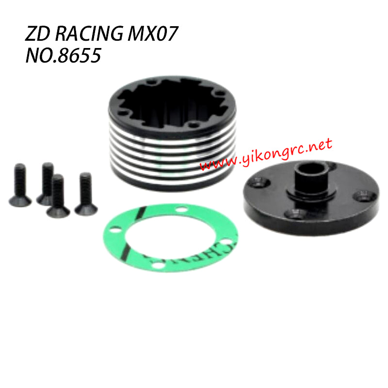 ZD Racing MX07 Parts Center Differ Case Aluminium CNC 8655