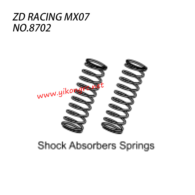 ZD Racing MX07 Parts Shock Absorbers Springs 8702